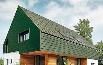 Tuile aluminium verte Tuile aluminium verte